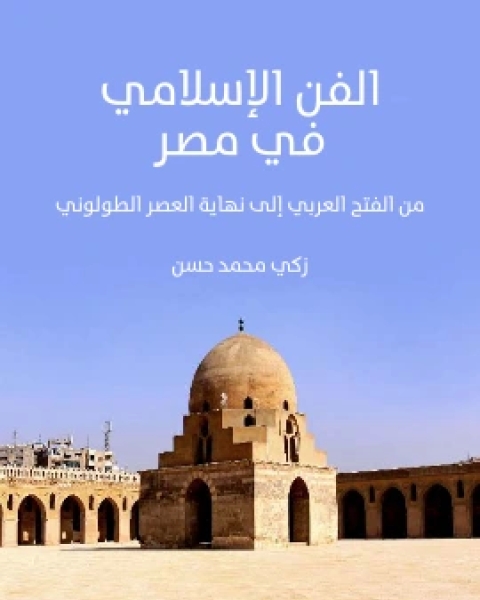 كتاب الفن الاسلامي في مصر من الفتح العربي الى نهاية العصر الطولوني لـ زكى محمد حسن